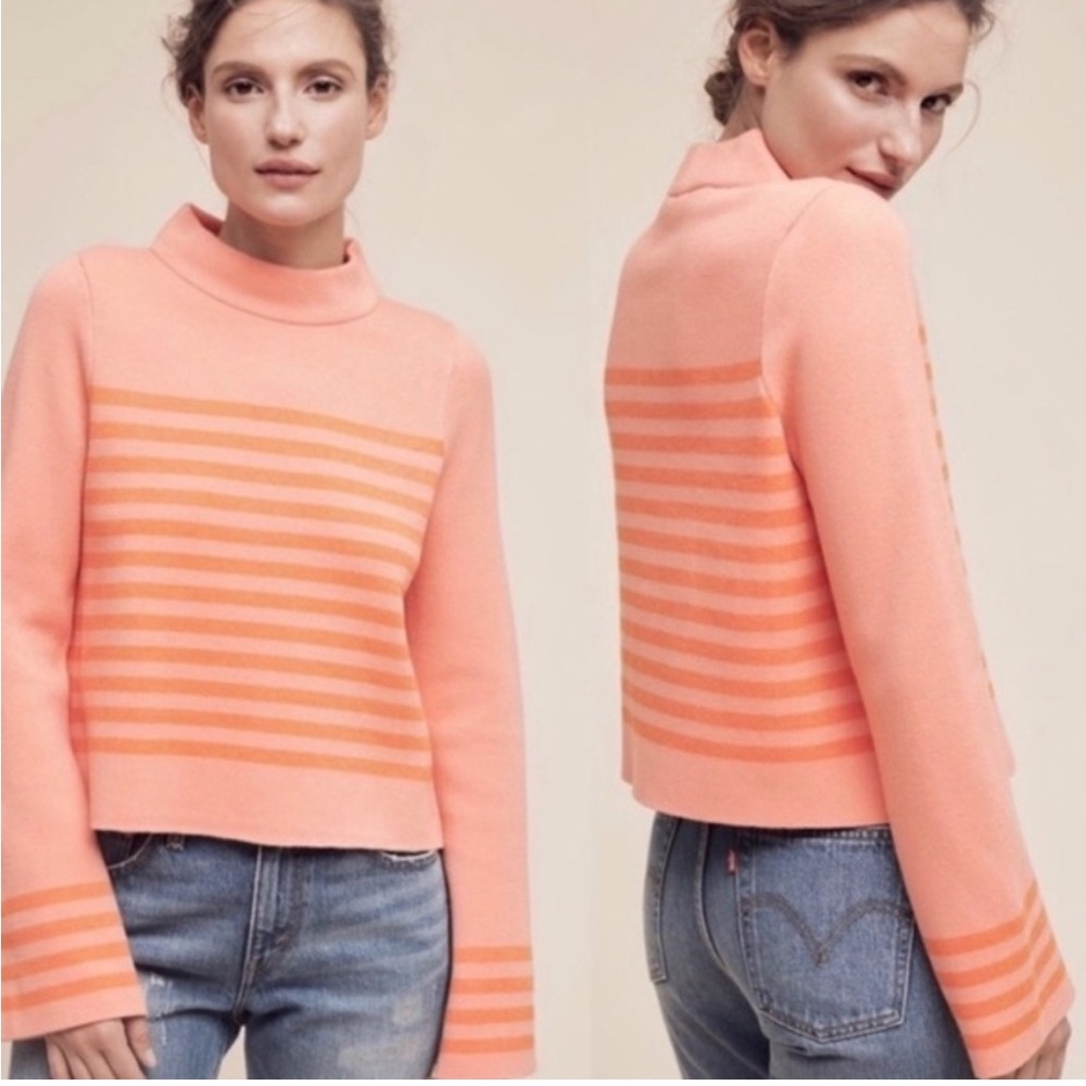 Moth Anthropologie Mock Neck Sweater M